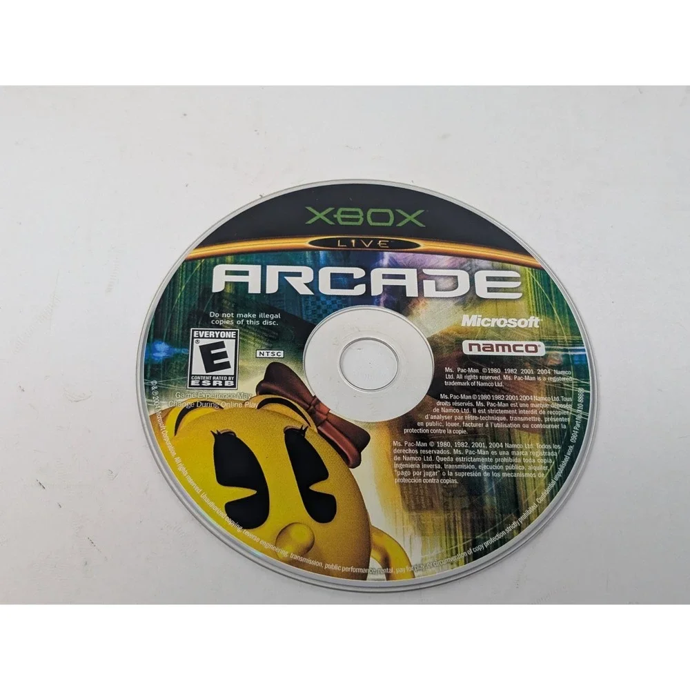 Xbox Live Arcade Ms. Pac-Man Microsoft Xbox Includes Complete Sleeve &‎ Disc